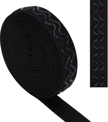 Miniatura 13 de GORGECRAFT Cinta elástica de silicona antideslizante de 5 yardas de 1 pulgada de ancho, banda de agarre elástica de goma, correas elásticas
