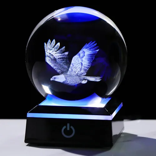 Miniatura 11 de Movdyka Figura de bola de cristal de mariposa 3D, regalos de mariposas de vidrio para mujeres, mamá, mejores amigas, luz nocturna, estatua