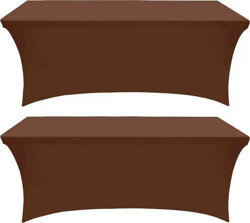 Miniatura 38 de Utopia Kitchen Mantel rectangular de spándex de 4 pies [1 unidad, negro] 200 GSM elástico, ajustado, lavable y resistente a las arrugas, cubierta