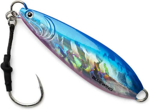 Miniatura 25 de BLUEWING Señuelos de pesca para agua salada de paso lento, plantillas verticales de 2.82 oz-35.27 oz cebo de hundimiento de peces con gancho