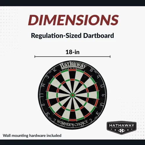 Miniatura 2 de HathawayWinner's Choice 18-in Bristle Dartboard