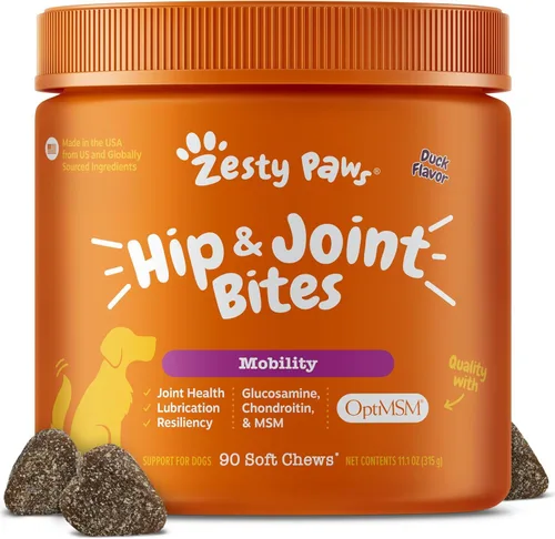 Miniatura 12 de Zesty Paws Bocaditos de Movilidad de Mejillón para Perros - Mejillón de Labios Verdes de Nueva Zelanda con Glucosamina Natural y Condroitina +