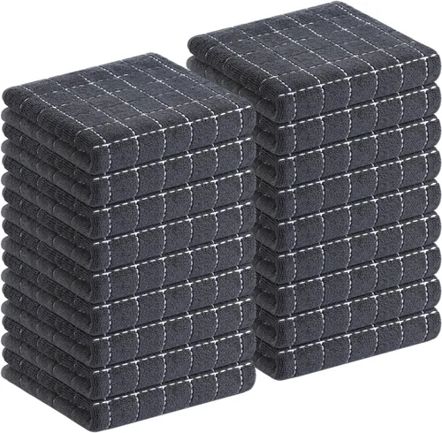 Miniatura 75 de Homaxy Paños de cocina 100% algodón de felpa, toallas de cocina ultra suaves y absorbentes para la cocina, adecuadas para secar y lavar platos