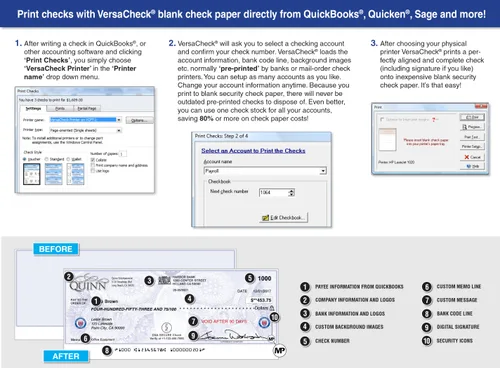 Miniatura 6 de VersaCheck X1 2018 para QuickBooks
