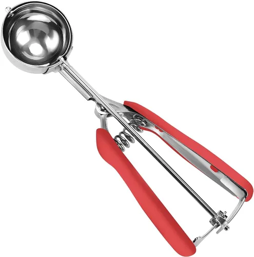 Miniatura 14 de HOMURE H Large Cookie Scoop 8 Tablespoon, 4 oz Ice Cream Scoop with Trigger, #8 Portion Scoop, Muffin Scoop, 18/8 Stainless Steel, Comfortable Grip