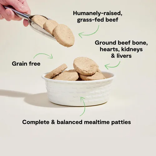 Miniatura 3 de Open Farm, alimento para perros liofilizado y crudo, empanadas con 95% de carne, órganos y huesos, comida completa o mezclador de alimento