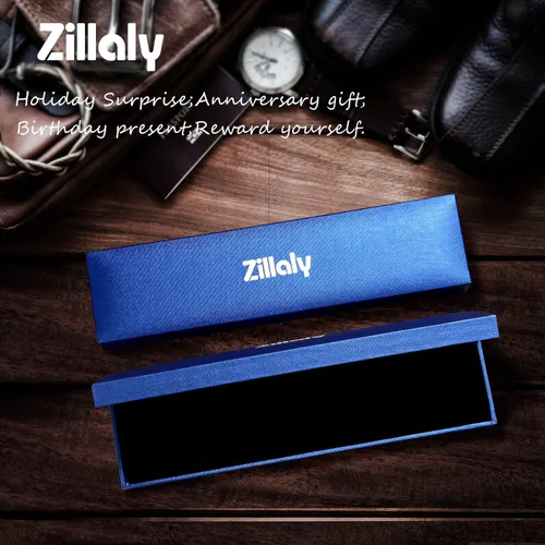 Miniatura 7 de Zillaly Pulsera de los hombres grabados de encargo de la identificación médica de la alarma