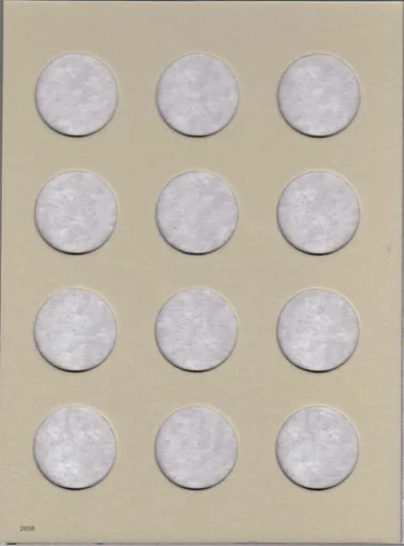 Miniatura 2 de H.E. Harris & Co. - Carpeta moderna de medio dólar en blanco #2698
