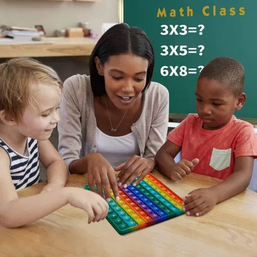 Miniatura 4 de P00p - Juego de multiplicación con números, juguetes de matemáticas fidget, juguete de aprendizaje fidget para aliviar el estrés para crear tipos