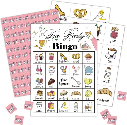 Miniatura 5 de Juegos de fiesta de bingo de Navidad con 24 jugadores, tarjeta de juegos de fiesta de cumpleaños, tarjetas de bingo para actividades familiares