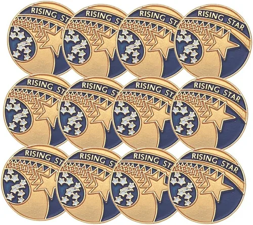 Miniatura 8 de SHOP AWARDS AND GIFTS Enamel Lapel Pins for Students Appreciation Reward Teacher Supplies Employees, Pack of 12, 3/4 Inch