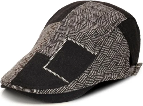 Miniatura 11 de M MOACC Hombres Newsboy Gorras de algodón con hebilla ajustable Boina Sombrero Plano Conducción Cabbie Gatsby Sombreros