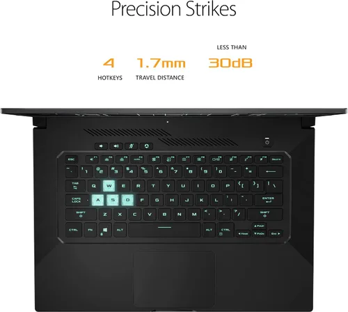 Miniatura 9 de ASUS TUF Dash 15 (2021) Ultra Slim Gaming Laptop, 15.6 pulgadas 144Hz FHD, GeForce RTX 3050 Ti, Intel Core i7-11370H, Memoria RAM DDR4 8GB, SSD NVMe