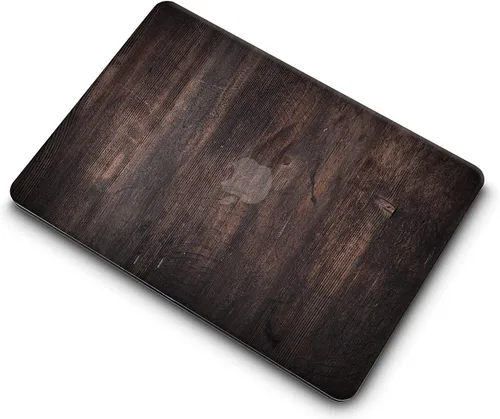 Miniatura 5 de Funda compatible con MacBook Air de 11 pulgadas, cubierta protectora de plástico y cubierta de teclado, grano de madera