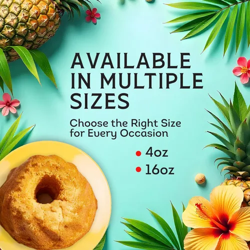 Miniatura 6 de TORTUGA Pastel de ron de piña hawaiana – Tortas de ron de piña de 16 onzas – El regalo gourmet perfecto para rellenos de calcetines, cestas