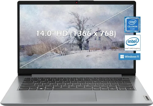 Lenovo IdeaPad 1 14 - Computadora portátil, pantalla HD de 14.0 pulgadas (1366 x 768), Intel Celeron N4020, 4 GB de RAM, 256 GB de almacenamiento