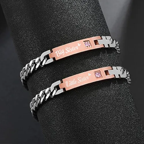 Miniatura 7 de Regalo para enamorado, para él y ella, pulseras grabadas personalizadas para parejas, para mujeres y hombres, juego a juego, regalo de aniversario