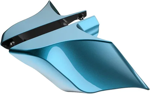 Miniatura 17 de Advanblack Barracuda - Cubiertas laterales estiradas plateadas (brillantes), paneles extendidos para Harley Touring Street Glide Road Glide Electra