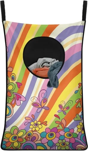 Miniatura 6 de Cesta universal de ropa sucia para guardar ropa sucia y ahorrar espacio Caballo Cesta de ropa sucia multifuncional con cremallera para colgar