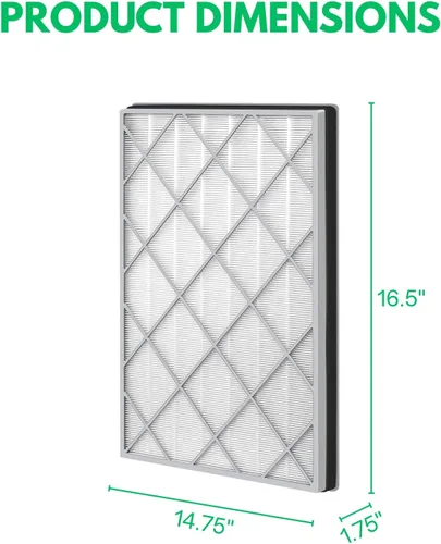 Miniatura 2 de Nispira HE6FKPET - Filtro HEPA de repuesto con carbón activado para purificador de aire Shark 6 ventiladores HE600 HE601 HE602, 1 paquete