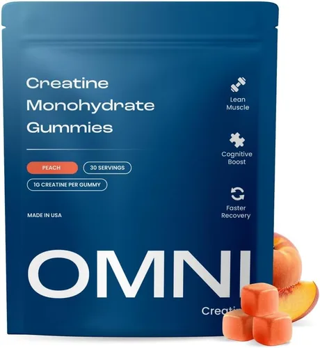 Gomitas de monohidrato de creatina – Apoya el crecimiento muscular, la recuperación y la función cerebral – Conveniente y fácil de tomar – Gran