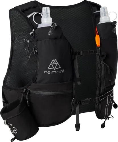 Miniatura 14 de Haimont 8L Trail Running Hydration Vest with Soft Flasks 2L Bladder Compatible, Bounce-Free Fit, Front Storage, Pole Loops, Whistle