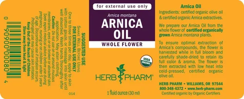 Miniatura 7 de Herb Pharm Aceite Orgánico Certificado, Árnica, 1 Fl Oz