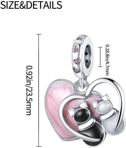 Miniatura 3 de Dije clásico para mujer, pulsera de plata de ley 925, regalo de cuentas, se puede combinar con mujeres y niñas