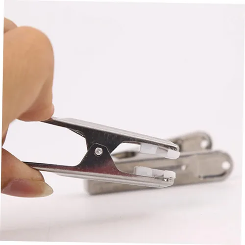 Miniatura 3 de TIDTALEO Pinzas de ropa clásicas de plata de acero inoxidable para colgar la ropa