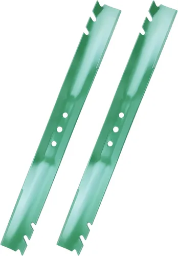 Miniatura 24 de GELASKA Paquete de 2 cuchillas 532138971 para cortacésped de alta elevación con pernos 532193003 – Compatible con cubiertas de cortacésped Craftsman