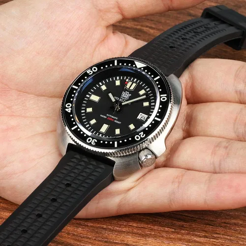 Miniatura 5 de Steeldive - Reloj automático para hombre 1970 SD1970 Reloj de pulsera NH35 Movimiento 200M Relojes de buceo