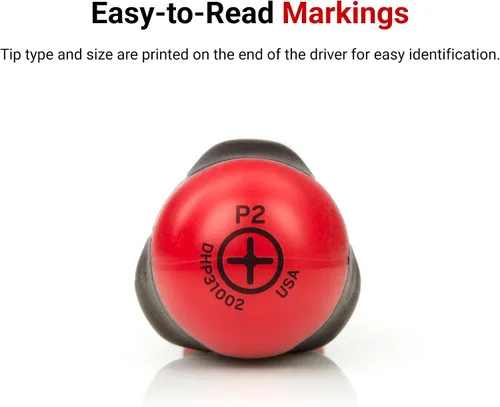 Miniatura 5 de TEKTON Juego de destornilladores largos de alto par, 6 piezas (#1 - #3, 3/16-5/16 pulgadas) DRV43017 Fabricado en Estados Unidos
