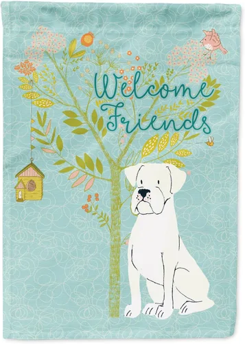 Miniatura 109 de Caroline's Treasures BB7594GF Bandera de jardín de Husky siberiano con texto en inglés "Welcome Friends" - Bandera decorativa para patio exterior