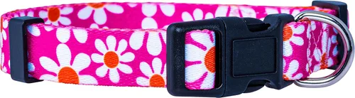 Native Pup Collar de flores para perro, ajustable, pequeño, mediano y grande, linda chica para verano, primavera, bonito accesorio esencial para
