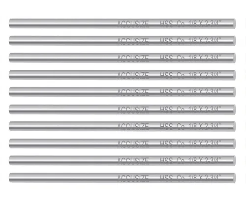 Miniatura 9 de Accusize Industrial Tools 1/2 x 1/2 x 4 pulg. (Ancho por Altura por TOL) Broca de herramienta HSS+5% M35 Cobalto para torno, 5095-0032
