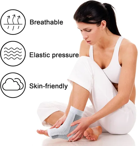 Miniatura 3 de Calcetines de neuropatía para mujeres y hombres, calcetines calmantes, tobillera, alivio de la fascitis plantar