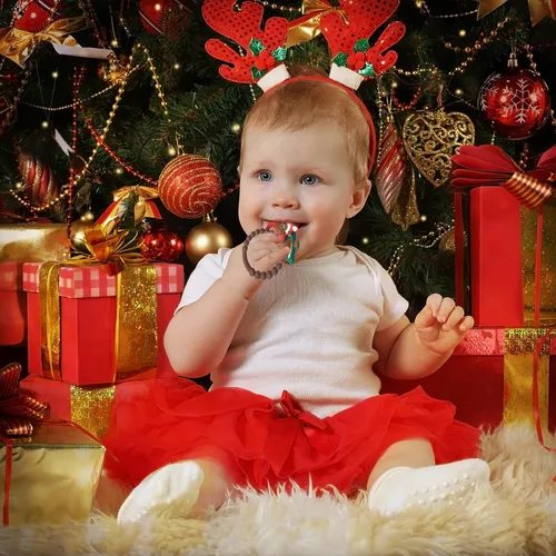 Miniatura 6 de Mordedor de silicona para bebé, árbol de Navidad y oso, anillo de dentición, juguetes de dentición para niños pequeños, regalos de Navidad o relleno