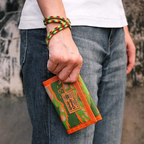 Miniatura 8 de Rough Enough - Carteras para niños y niñas, llavero de camuflaje triple pliegue