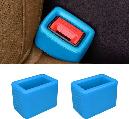 Miniatura 8 de 2 extensores de cinturón de seguridad para asiento elevador, soporte de hebilla de cinturón de seguridad trasero de silicona que facilita el acceso