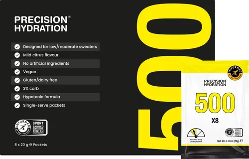 Miniatura 8 de Precision Hydration Polvo de electrolitos, sin ingredientes artificiales, paquetes de hidratación multifuerza, porciones individuales impermeables