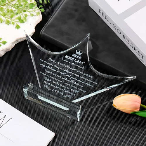 Miniatura 4 de Regalos para Mujer Jefa – Excelentes Regalos del Día Nacional del Jefe para la Mejor Jefa, Decoración de Escritorio, Pisapapeles, Regalo para Jefa