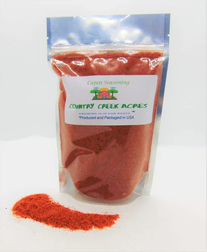 2 onzas de especias de condimento cajún - sabor picante, salado y picante. - COUNTRY CREEK - Añade sabor y aroma a casi todo