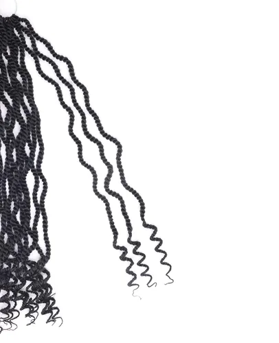 Miniatura 5 de Cabello de Trenzas Senegalesas de Ganchillo de 18 Pulgadas, Cabello de Ganchillo para Mujeres Negras con Bucles Prehechos, 8 Paquetes de Trenzas