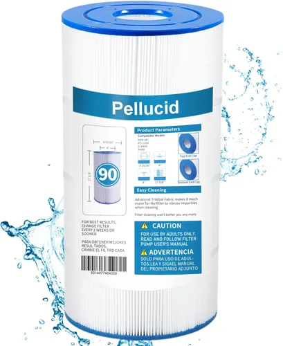 PELLUCID Filtro de piscina compatible con Hayward CX900RE, C900, Pleatco PA90, Unicel C-8409, Filbur FC-1292, Sta-Rite PXC95, fácil de limpiar y 1