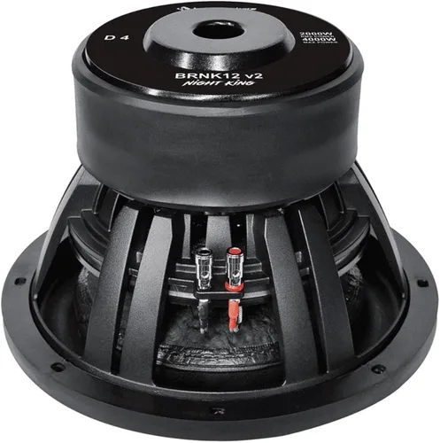 Miniatura 3 de Bass Rockers Subwoofer de competencia de 12 pulgadas 4400 W/2200 W RMS estéreo de coche de audio para coche - Woofers Dual 4-ohm BRNK12V2