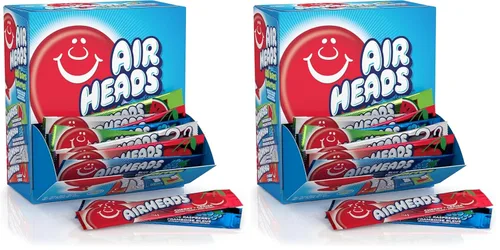 Miniatura 7 de Airheads Dulces, sabores de frutas surtidos, caja de cine, barras de tamaño completo envueltas individualmente, sin fusión, 6 barras por caja, 12