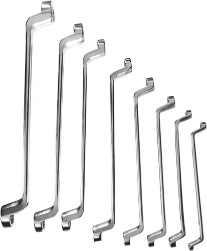 Miniatura 2 de Stahwhile 96410405 Llaves de Anillo de Doble Extremo (Spanners) con Cabezales Desplazados, Hechas de Acero de Aleación de Cromo y Cromadas