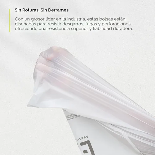 Miniatura 6 de EKO 21 galones / 50-90 litros, 110 unidadesBolsas de basura con cordón de tracción extra resistentes y sin perfume, rollo de fácil dispensación