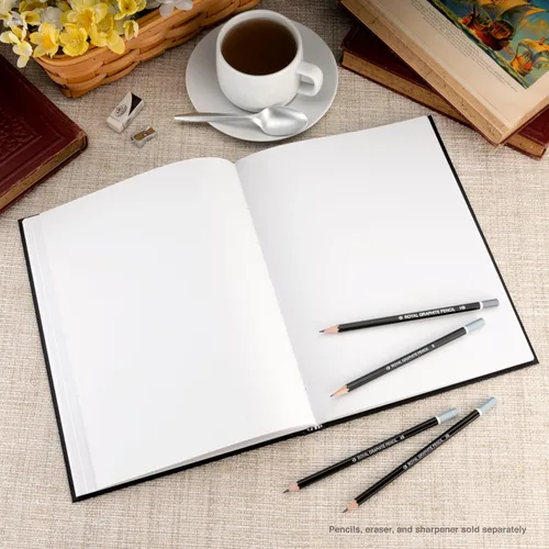 Miniatura 6 de Pentalic - Cuaderno de bocetos de tapa dura de doble alambre de 5.5 x 8 pulgadas, 80 hojas, color azul