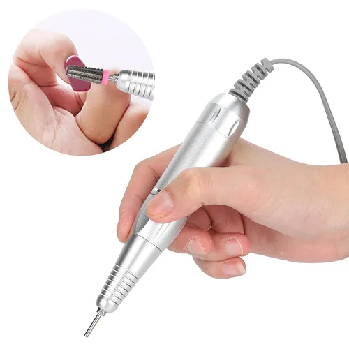 Miniatura 7 de ZJchao Mango de taladro de uñas, 35000 rpm, taladro eléctrico de uñas, pieza de mano, taladro de uñas, máquina de manicura y pedicura, mango